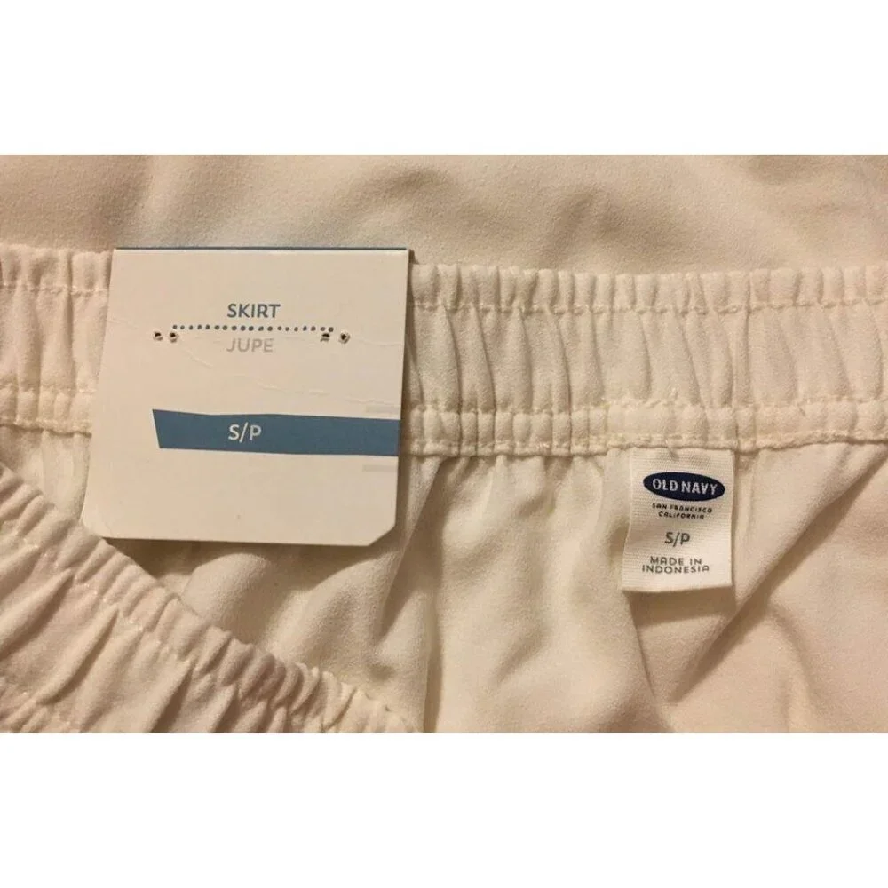 NWOT Old Navy Skirt Athletic Tennis Sporty Golf Casual White Women’s Size Small